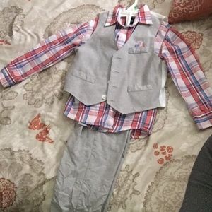 A three piece suit for a boy toddler
